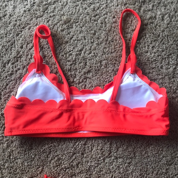 Neon orange laser cut NEW swimsuit - Picture 3 of 4